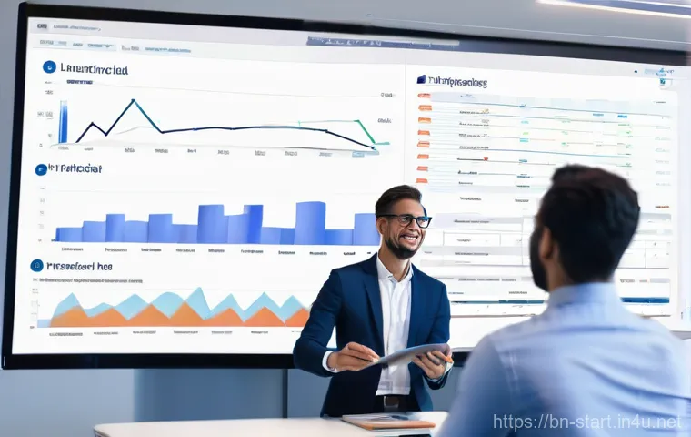 스타트업 마케팅 경력 전환 - **Prompt:** A determined young professional, dressed in smart casual business attire (such as a tail...