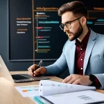 스타트업 마케팅 연봉 협상 경험담 - **Prompt:** A diverse young professional, in smart business casual attire (well-fitted blazer over a...