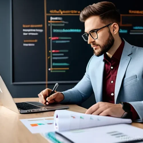 스타트업 마케팅 연봉 협상 경험담 - **Prompt:** A diverse young professional, in smart business casual attire (well-fitted blazer over a...