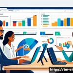 스타트업 마케팅 성장 전략 - A detailed and vibrant illustration of a young Bengali startup team conducting a digital marketing s...